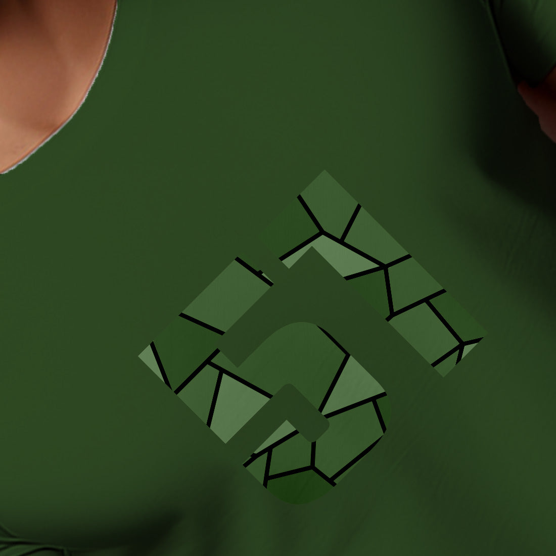 51 Number Men Unisex T-Shirt | Custom Number Graphic Tee (Olive Green)