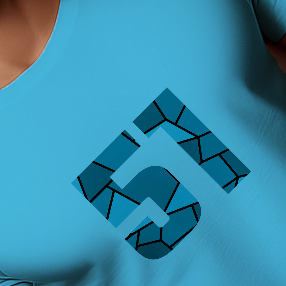 51 Number Men Unisex T-Shirt | Custom Number Graphic Tee (Sky Blue)