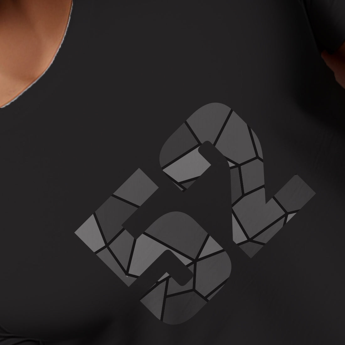 52 Number Men Unisex T-Shirt | Custom Number Graphic Tee (Black)