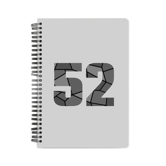 52 Number Notebook (Melange Grey, A5 Size, 100 Pages, Ruled, 6 Pack)