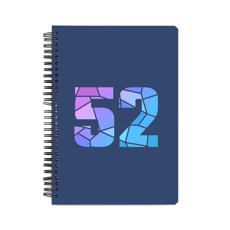 52 Number Notebook (Navy Blue, A5 Size, 100 Pages, Ruled, 6 Pack)