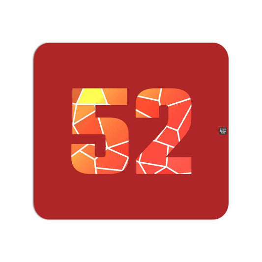 52 Number Mousepad (Red)