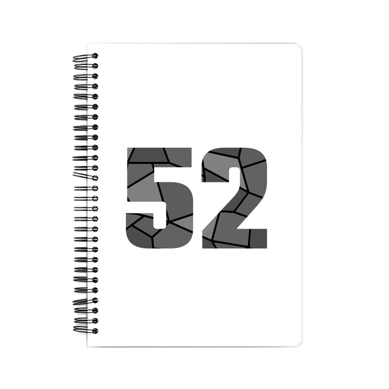 52 Number Notebook (White, A5 Size, 100 Pages, Ruled, 6 Pack)