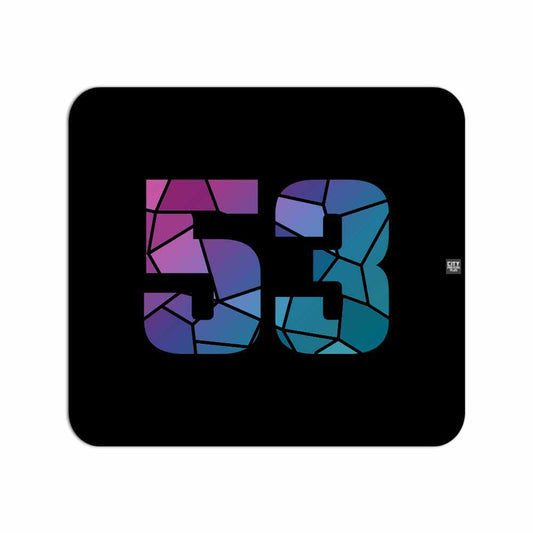 53 Number Mousepad (Black)