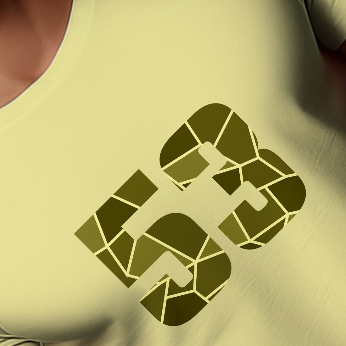 53 Number Men Unisex T-Shirt | Custom Number Graphic Tee (Butter Yellow)