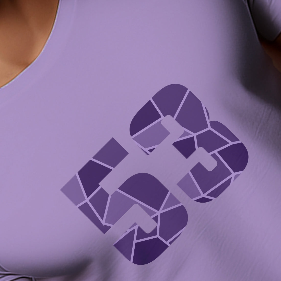 53 Number Men Unisex T-Shirt | Custom Number Graphic Tee (Iris Lavender)