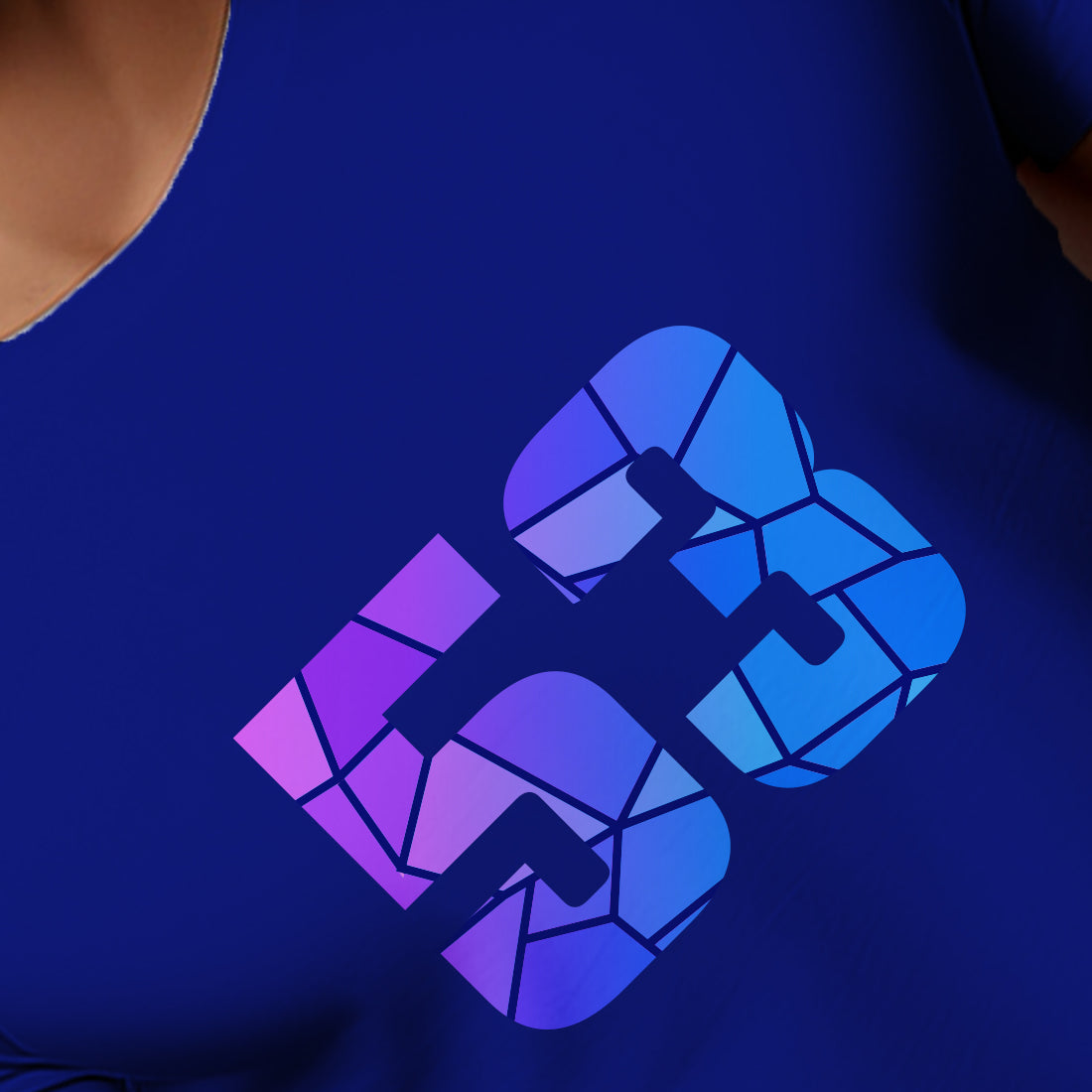 53 Number Men Unisex T-Shirt | Custom Number Graphic Tee (Royal Blue)