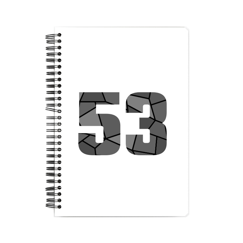 53 Number Notebook (White, A5 Size, 100 Pages, Ruled, 6 Pack)