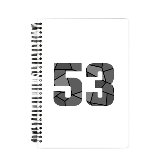 53 Number Notebook (White, A5 Size, 100 Pages, Ruled, 6 Pack)