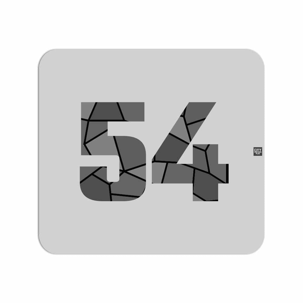54 Number Mousepad (Melange Grey)