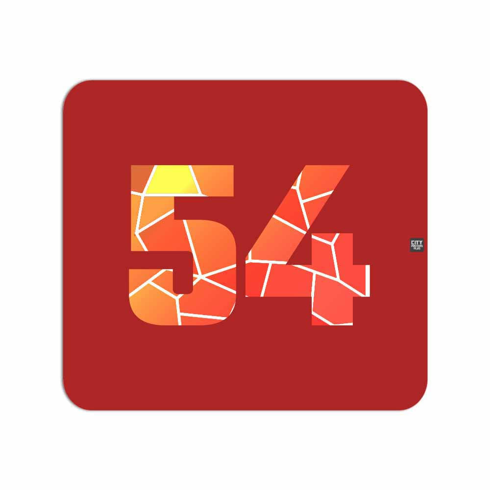 54 Number Mousepad (Red)