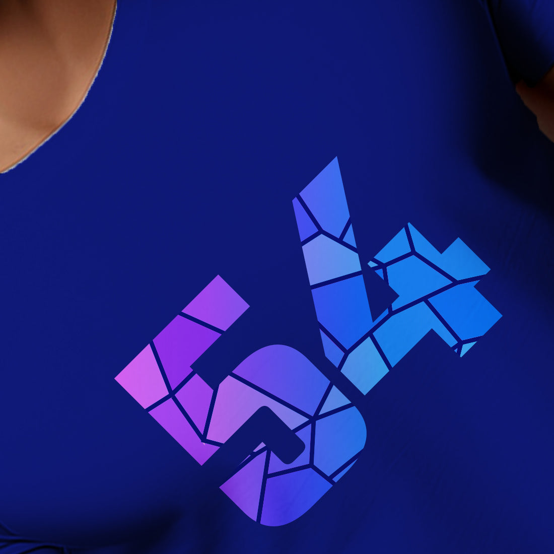 54 Number Men Unisex T-Shirt | Custom Number Graphic Tee (Royal Blue)