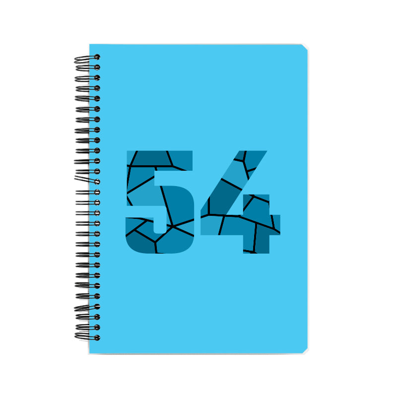 54 Number Notebook (Sky Blue, A5 Size, 100 Pages, Ruled, 6 Pack)