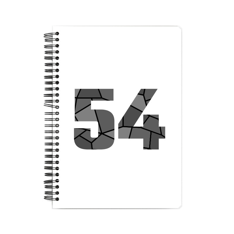 54 Number Notebook (White, A5 Size, 100 Pages, Ruled, 6 Pack)