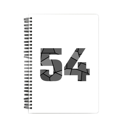 54 Number Notebook (White, A5 Size, 100 Pages, Ruled, 6 Pack)