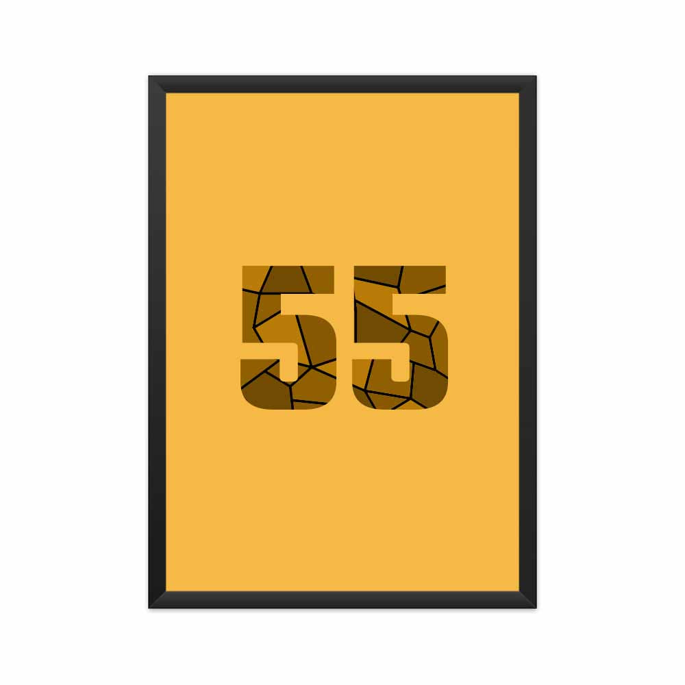 55 Number Framed Poster