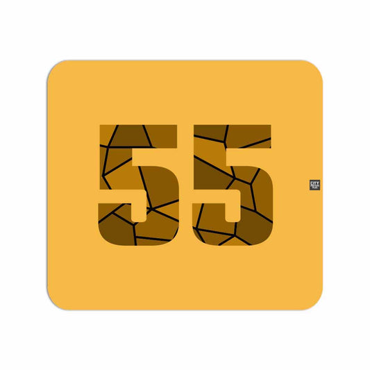 55 Number Mousepad (Golden Yellow)
