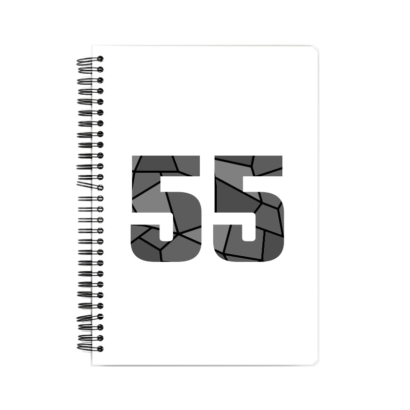 55 Number Notebook (White, A5 Size, 100 Pages, Ruled, 6 Pack)