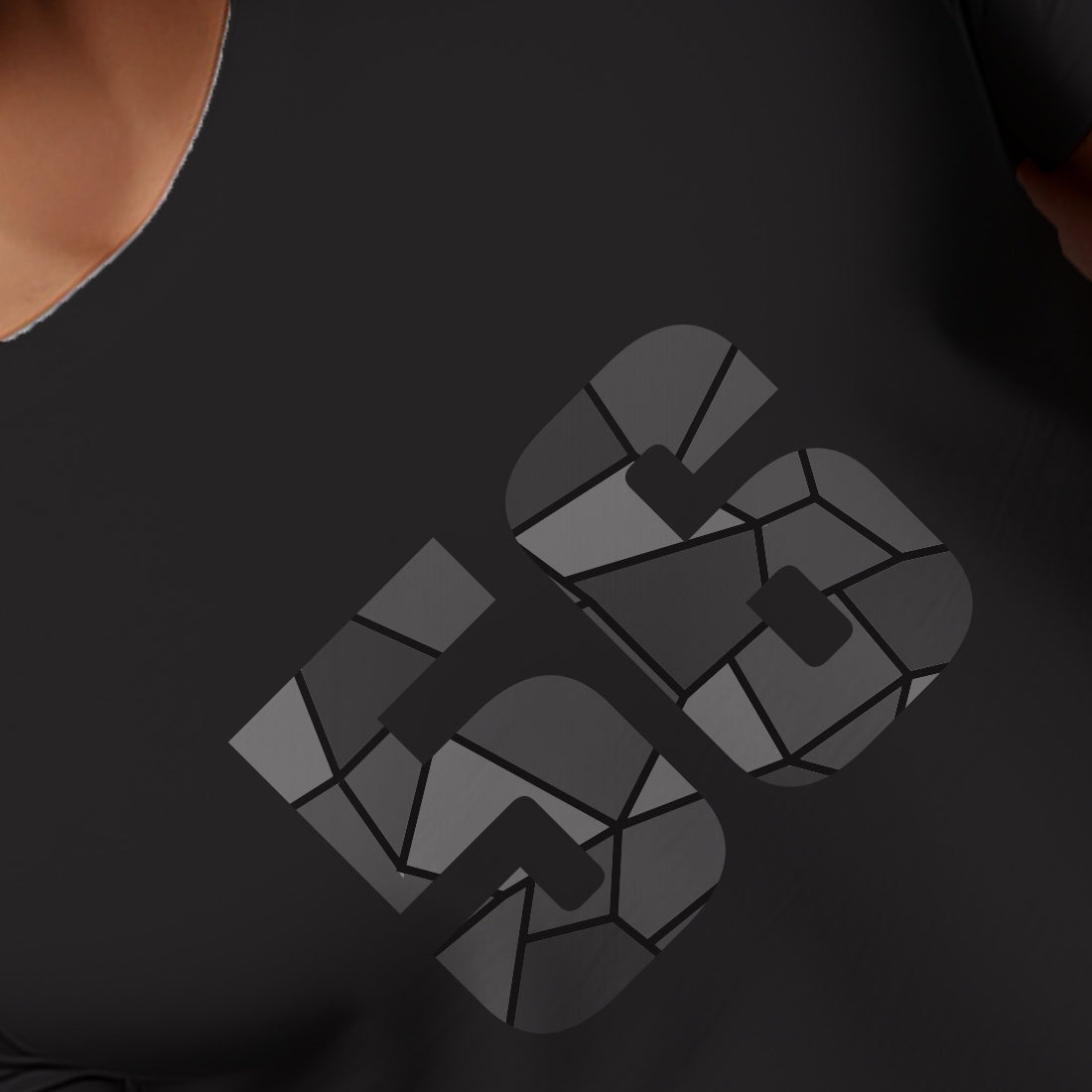 56 Number Men Unisex T-Shirt | Custom Number Graphic Tee (Black)