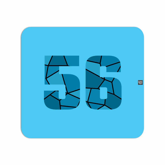 56 Number Mousepad (Sky Blue)