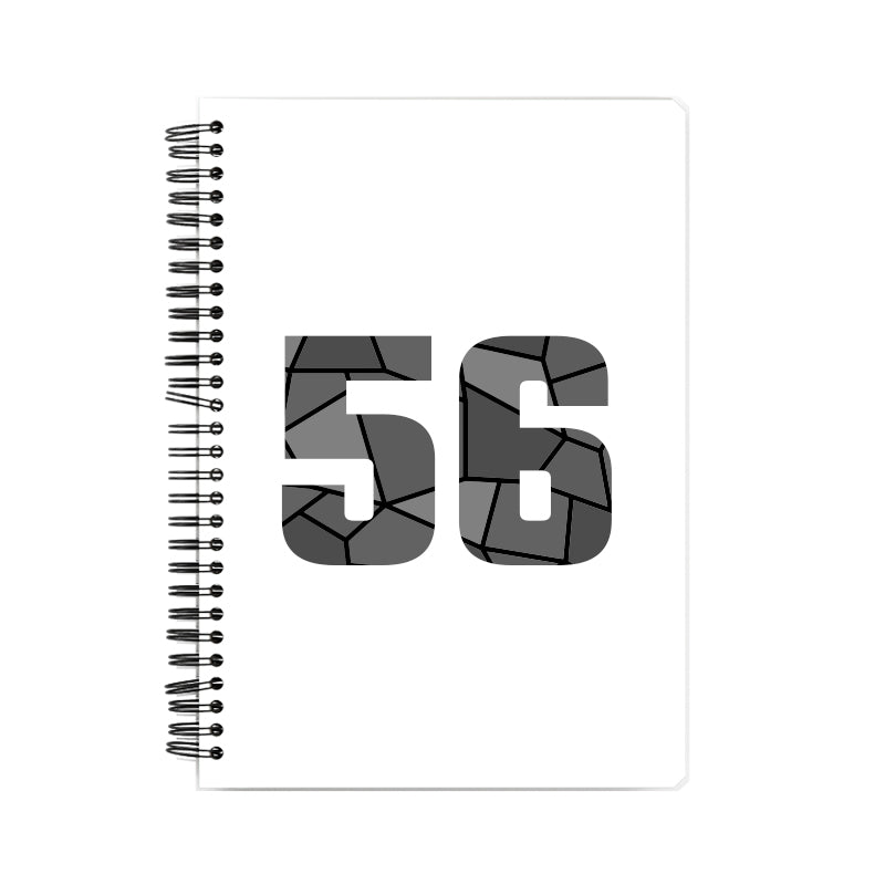 56 Number Notebook (White, A5 Size, 100 Pages, Ruled, 6 Pack)