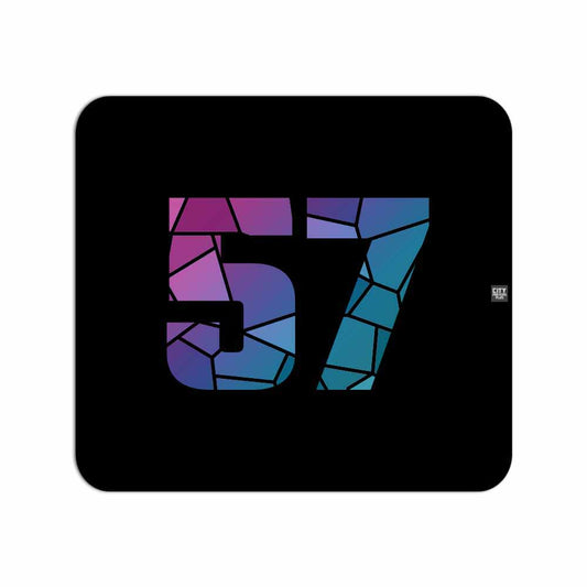 57 Number Mousepad (Black)