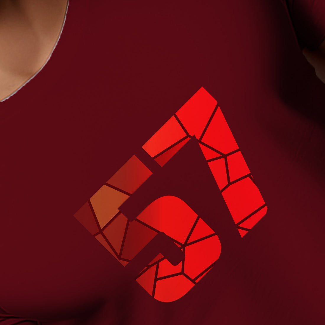 57 Number Men Unisex T-Shirt | Custom Number Graphic Tee (Maroon)