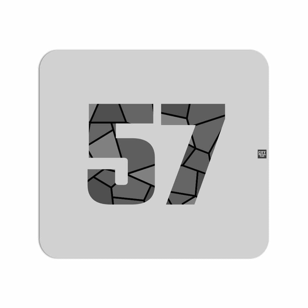 57 Number Mousepad (Melange Grey)
