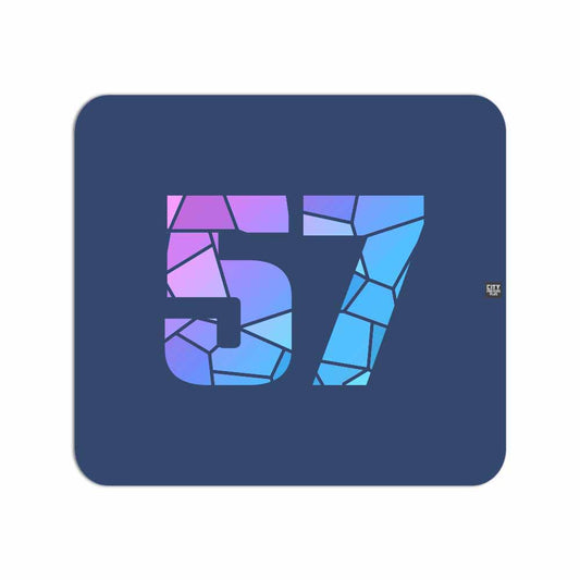 57 Number Mousepad (Navy Blue)
