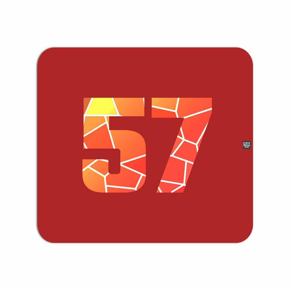 57 Number Mousepad (Red)
