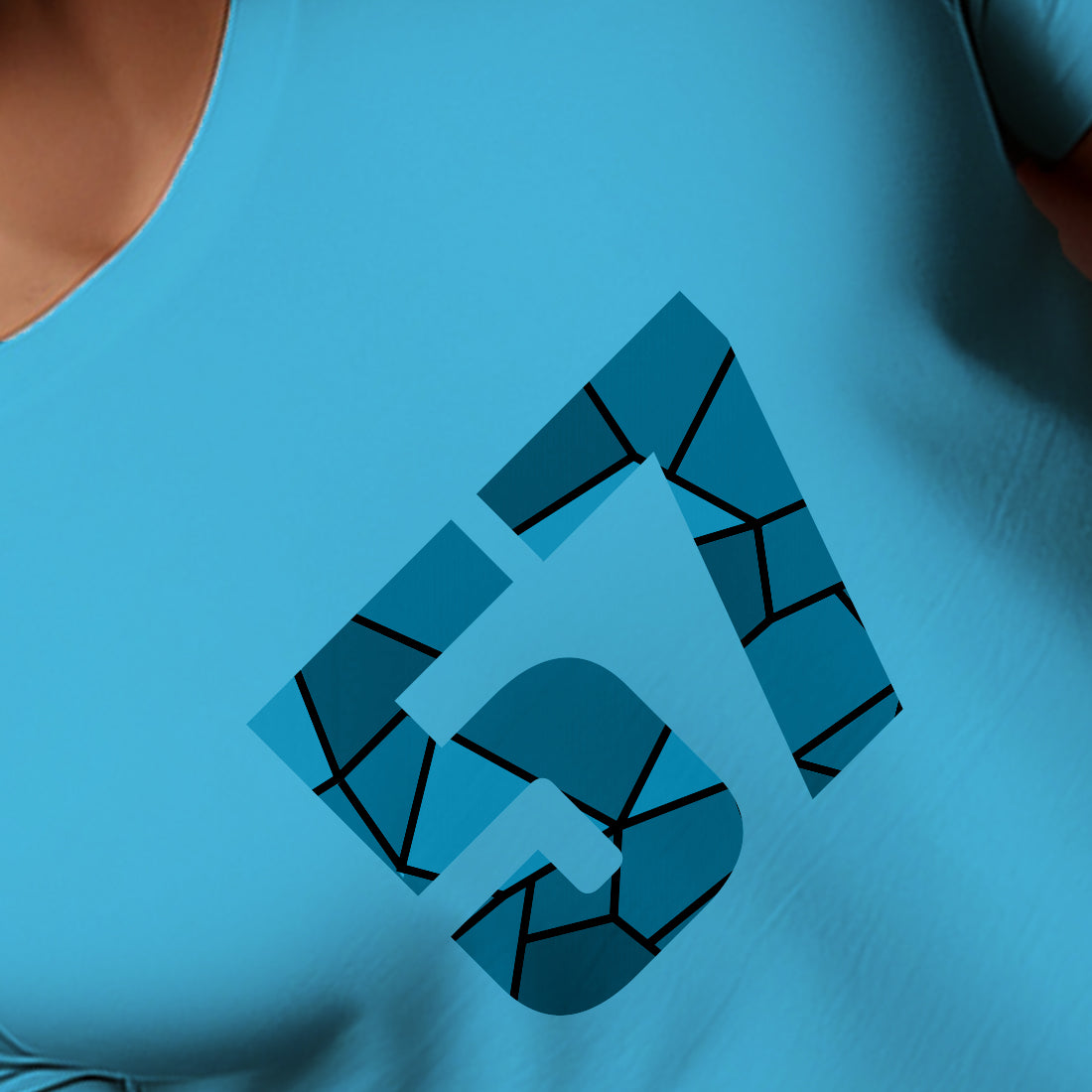 57 Number Men Unisex T-Shirt | Custom Number Graphic Tee (Sky Blue)