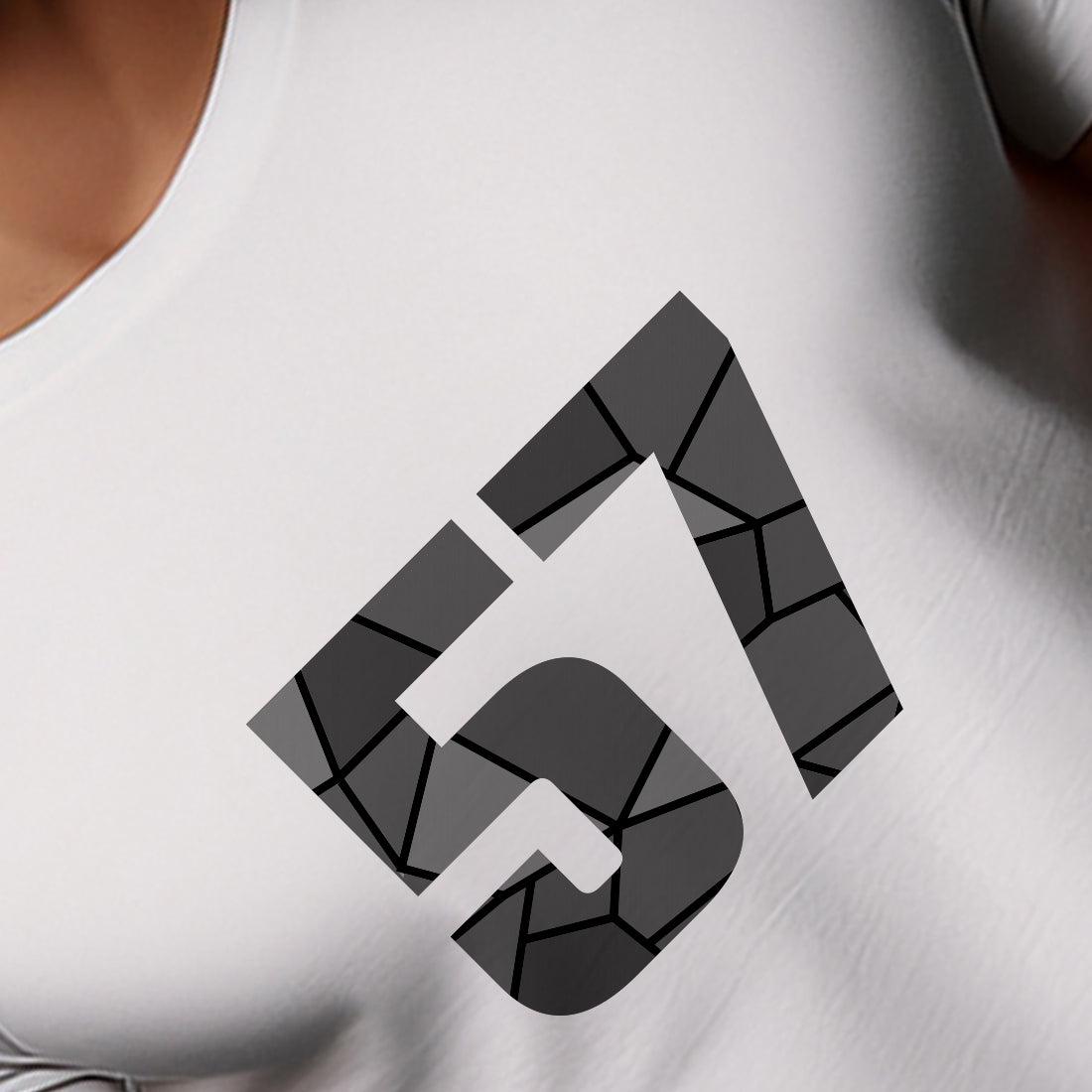57 Number Men Unisex T-Shirt | Custom Number Graphic Tee (White)