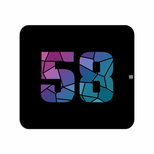 58 Number Mousepad (Black)