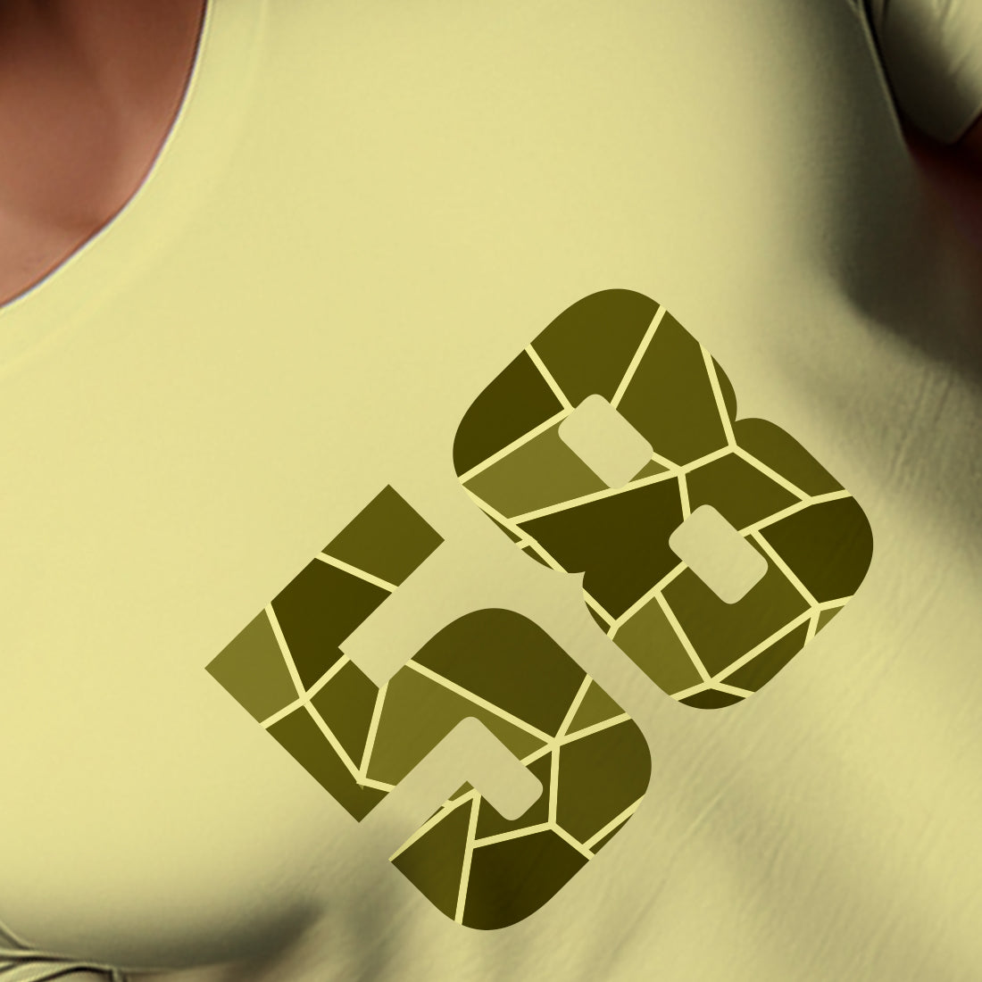 58 Number Men Unisex T-Shirt | Custom Number Graphic Tee (Butter Yellow)