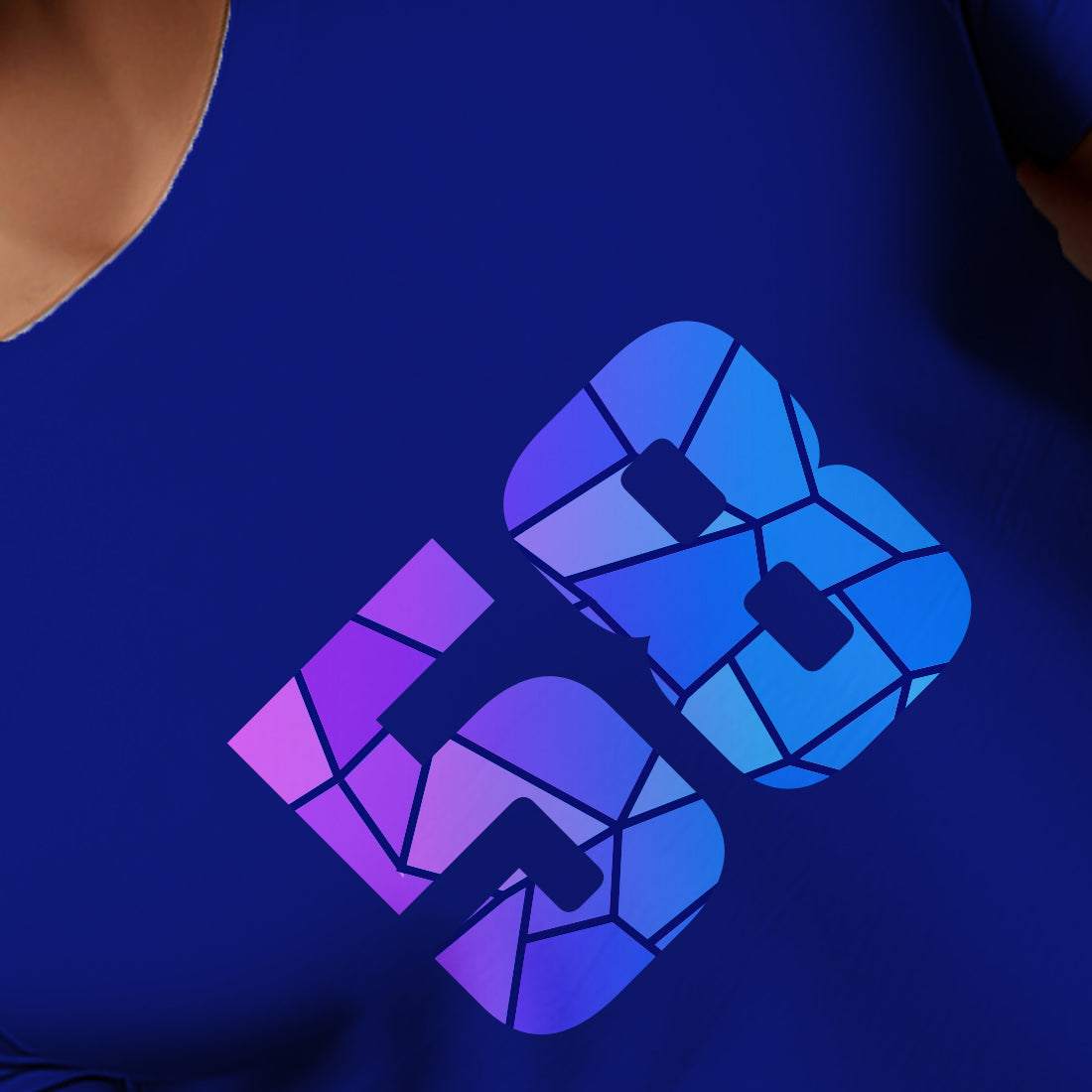 58 Number Men Unisex T-Shirt | Custom Number Graphic Tee (Royal Blue)