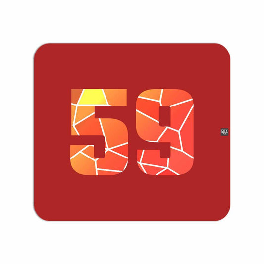 59 Number Mousepad (Red)