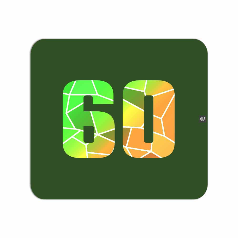 60 Number Mousepad (Olive Green)