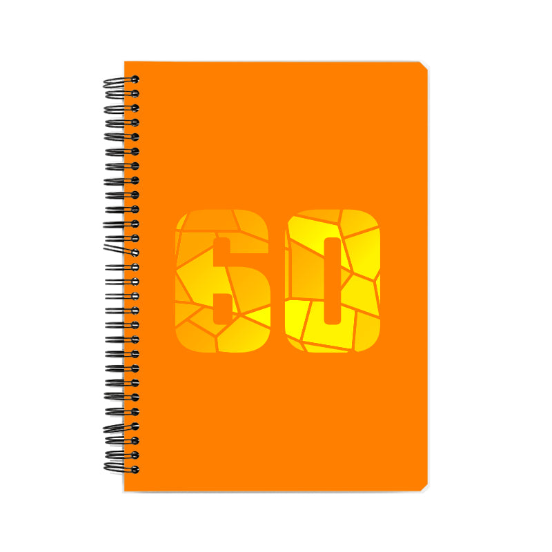 60 Number Notebook (Orange, A5 Size, 100 Pages, Ruled, 6 Pack)