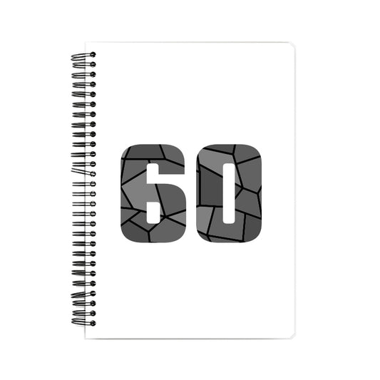 60 Number Notebook (White, A5 Size, 100 Pages, Ruled, 6 Pack)