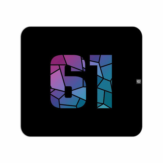 61 Number Mousepad (Black)