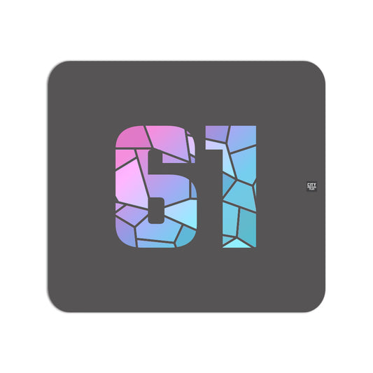 61 Number Mousepad (Charcoal Grey)