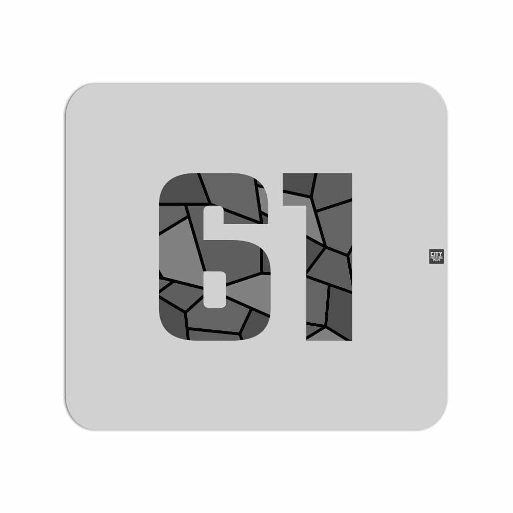 61 Number Mousepad (Melange Grey)