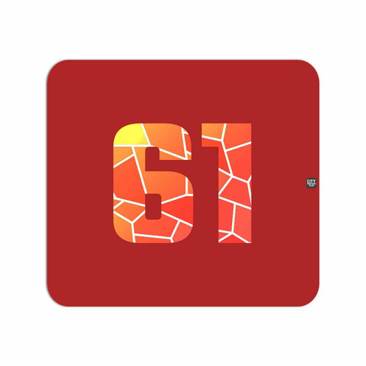 61 Number Mousepad (Red)