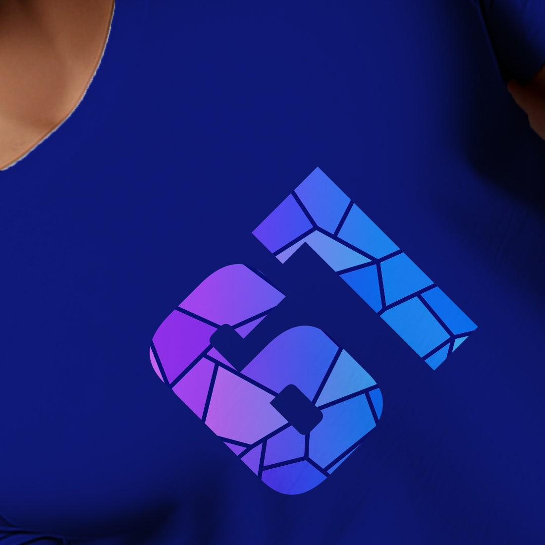 61 Number Men Unisex T-Shirt | Custom Number Graphic Tee (Royal Blue)