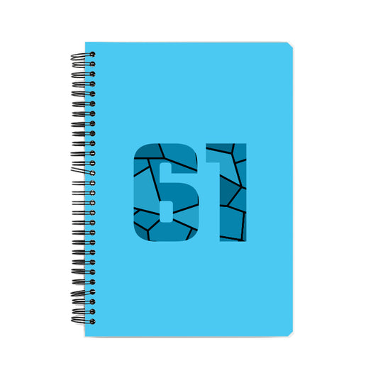 61 Number Notebook (Sky Blue, A5 Size, 100 Pages, Ruled, 6 Pack)