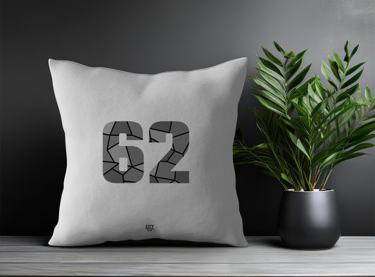 62 Number Pillow Case (Melange Grey)