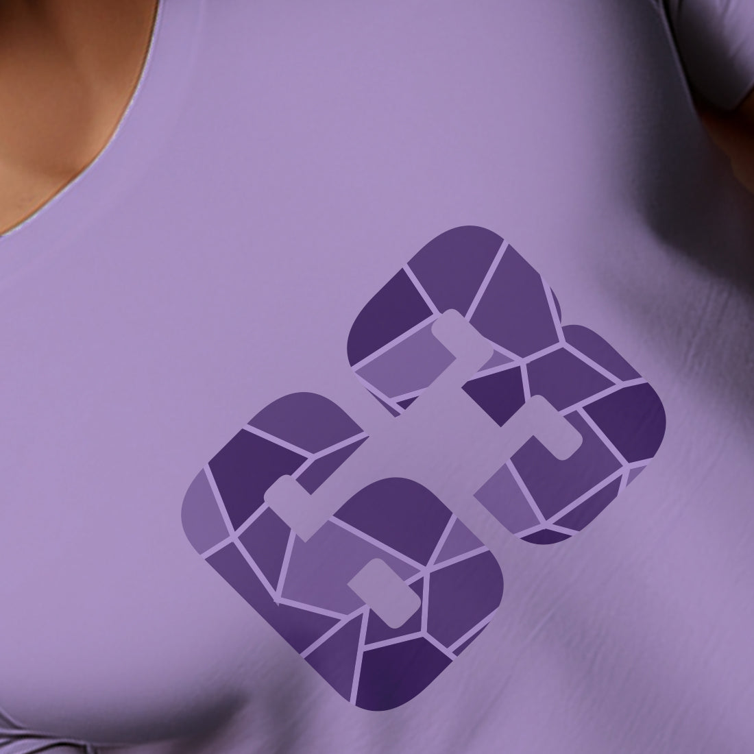 63 Number Men Unisex T-Shirt | Custom Number Graphic Tee (Iris Lavender)