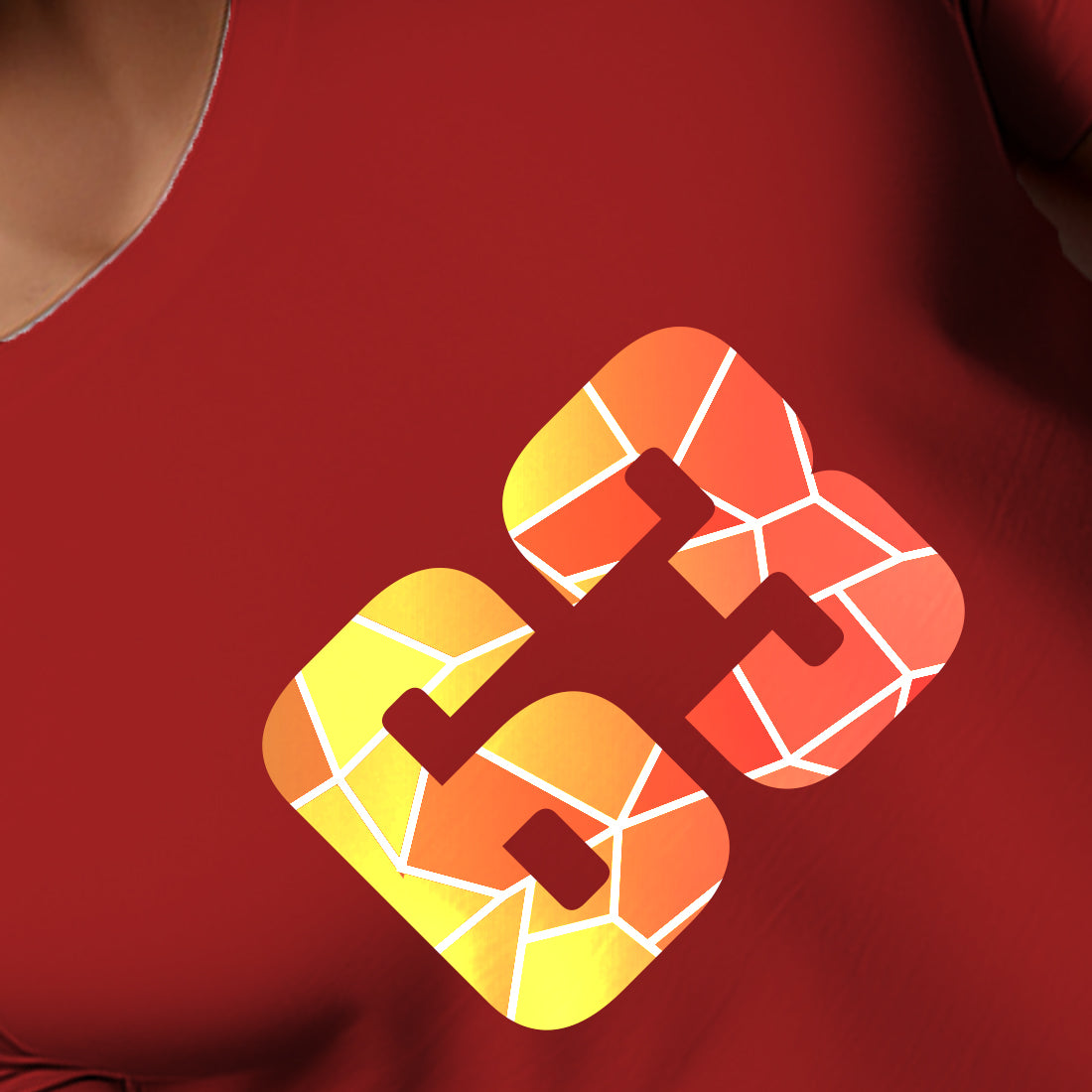 63 Number Men Unisex T-Shirt | Custom Number Graphic Tee (Red)