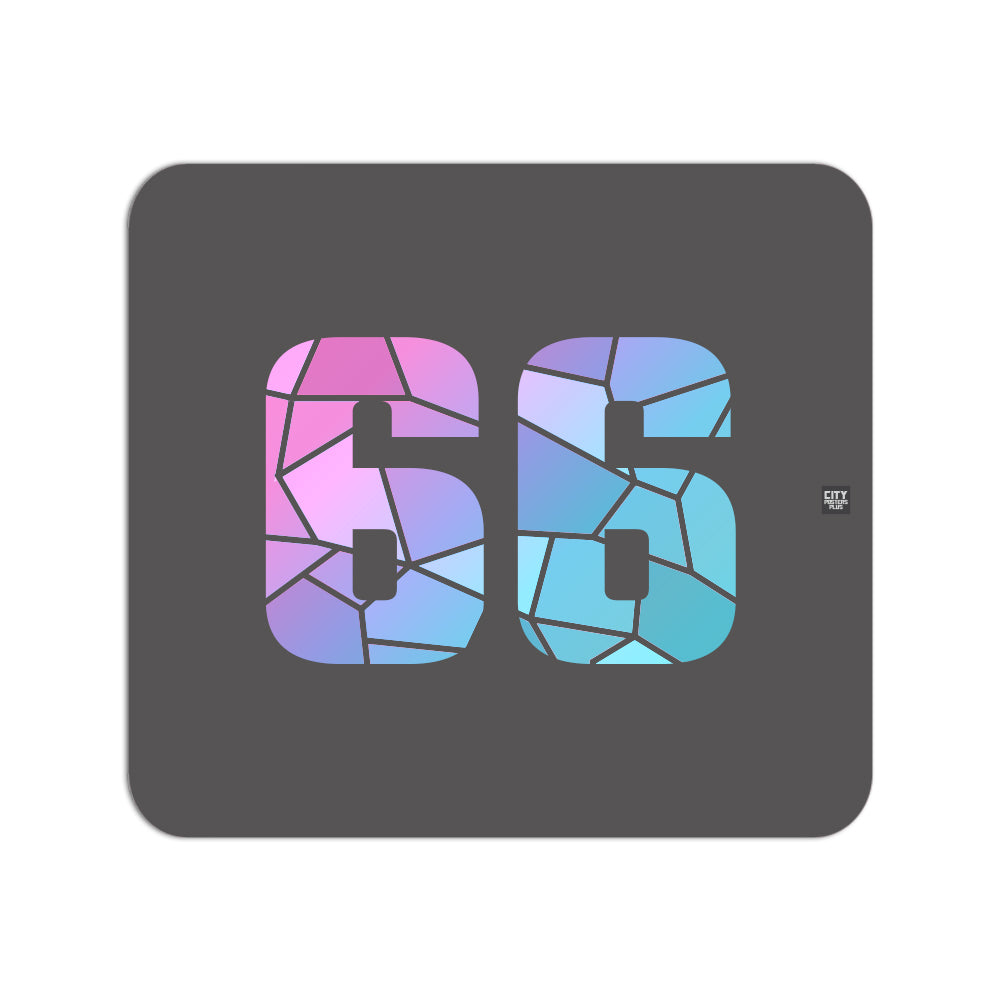 66 Number Mousepad (Charcoal Grey)