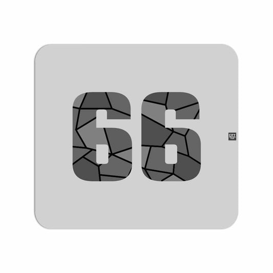 66 Number Mousepad (Melange Grey)